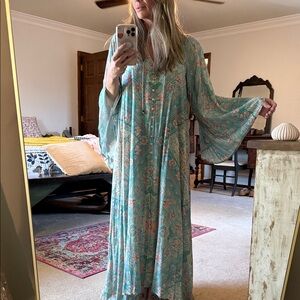 Spell & The Gypsy Farrah Half Moon Maxi Dress Size M NWT